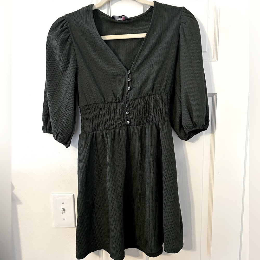 Xxs dress from Francesca’s. Army green. New with tags